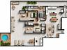Planta baixa humanizada Apartamento Garden com Spa (320 m� privativos)