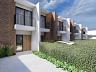Fachada das casas geminadas no Residencial Sausalito no Boa Vista em Joinville