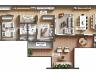 Planta humanizada do apartamento giardino, final 02, com 167,66 m� privativos, no MIR