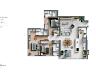 Planta do apartamento com 3 su�tes
