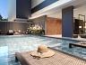 Lounge externo com lareira | Deck molhado