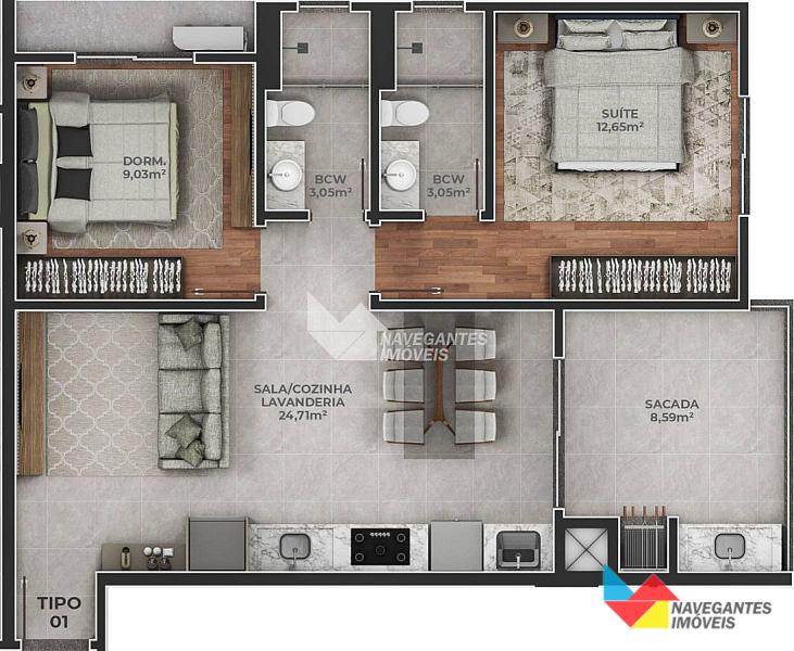 Saint Tropez - Meia Praia Navegantes — foto 11