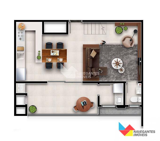 Duplex com 3 dormitórios no bairro Gravatá — foto 25