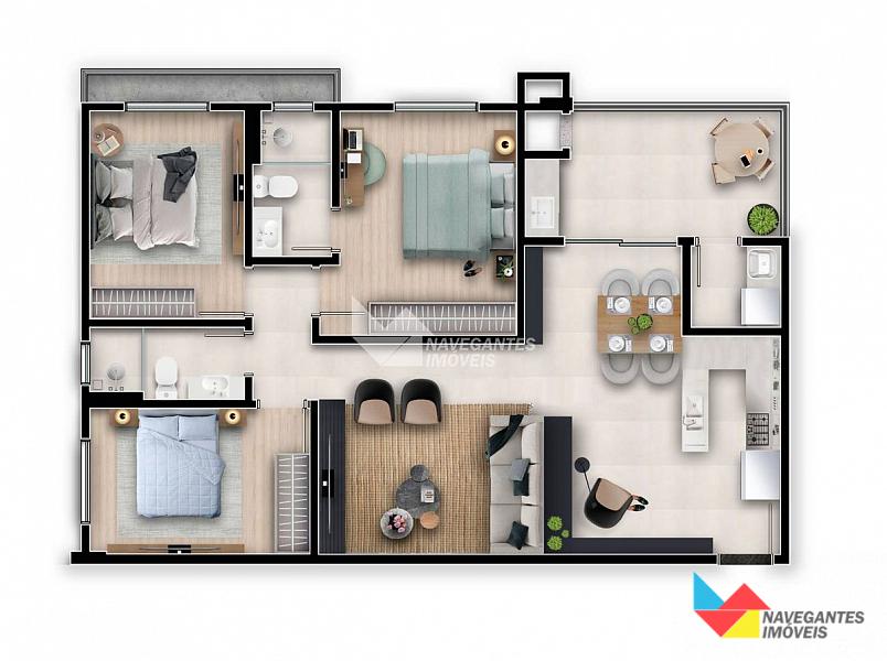 Duplex com 3 dormitórios no bairro Gravatá — foto 28