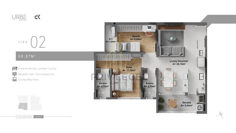 À venda no Bairro São Judas de Itajaí no Edifício URBE RESIDENCE — foto 11