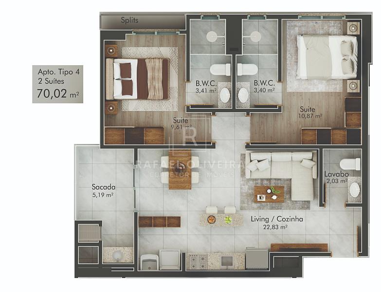 Jardins de Sintra Residence - Lançamento em Itajuba, Barra Velha — foto 8