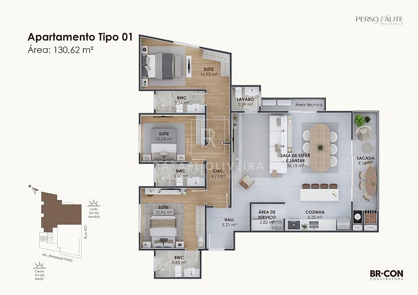 Apartamento com 3 suítes, 2 vagas no Centro de Balneário Piçarras — foto 17