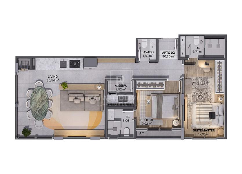 Apartamento em Itajuba, Barra Velha com 2 suítes, 1 vaga de garagem — foto 16