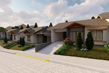 CASA NO RESIDENCIAL GRAMADO - MEIO